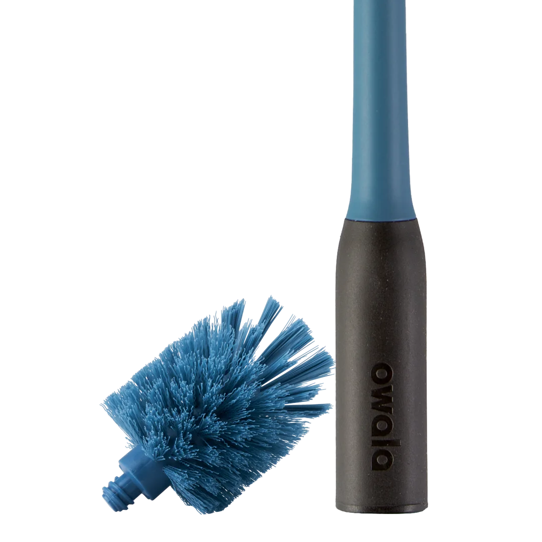 2-in-1 Bottle Brush, Replacement Brush Heads / Blue